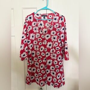 Laura Ashley Red and White Floral Swimwear